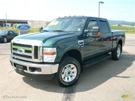 2008 Forest Green Metallic Ford F250 Super Duty XLT Crew Cab 4x4