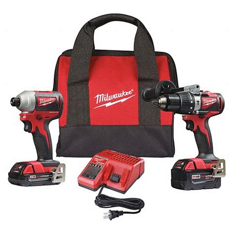 18 V Volt 2 Tools Cordless Combination Kit 488d95 2893 22cx Grainger