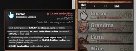 Cursor CPS : r/CookieClicker