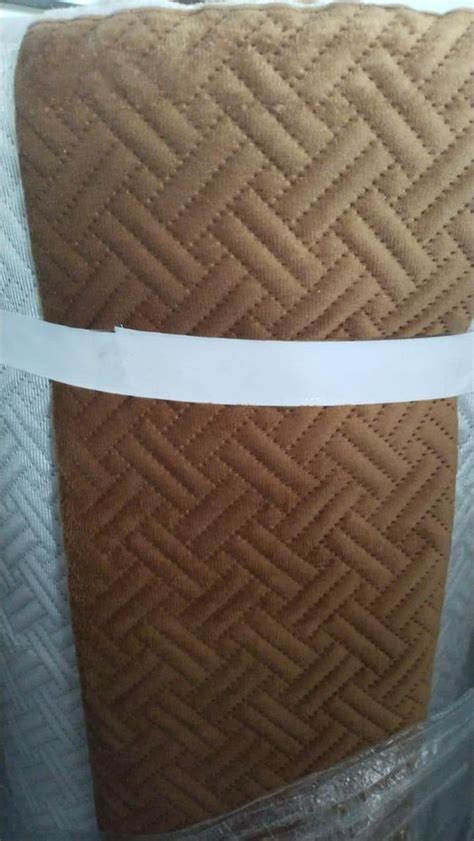 White And Brown 250 GSM Polyester Plain Sofa Fabric At Rs 155 Meter In