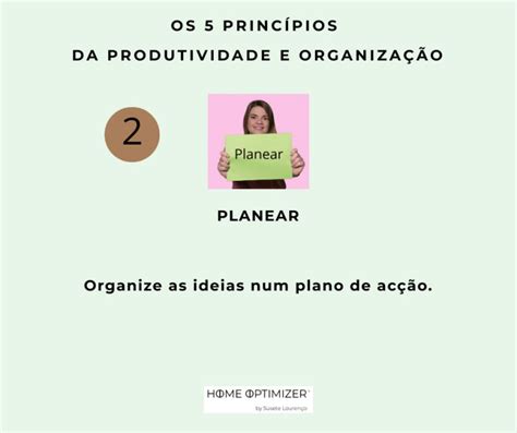 Princ Pios Da Produtividade E Organiza O Home Optimizer