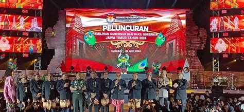 KPU Luncurkan Pilgub Jatim 2024 Dan Kenalkan Maskot Si Jali Pawarta