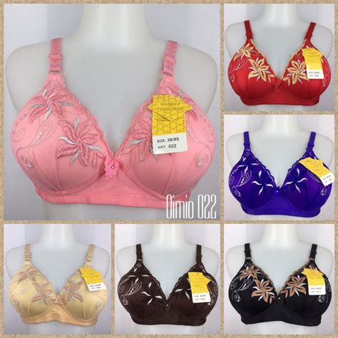 Jual BRA Busa Oimio 022 BH Wanita Tanpa Kawat Cup B Uk Besar Di Lapak