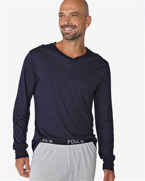 Riachuelo Pijama Masculino Longo Malha Azul Marinho Pool By Riachuelo