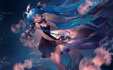 Blue Hair Anime Wallpapers - Top Free Blue Hair Anime Backgrounds - WallpaperAccess