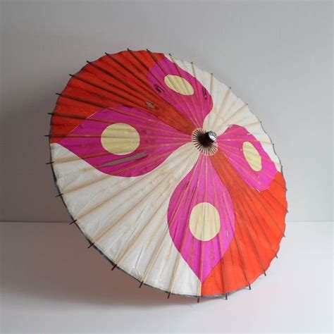 Vintage Japanese Paper Parasol Etsy Paper Parasol Japanese Paper