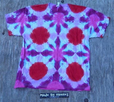 Kaleidoscope Tie Dye T Shirt Jerzees Size Xl One Of A Kind Etsy Tie