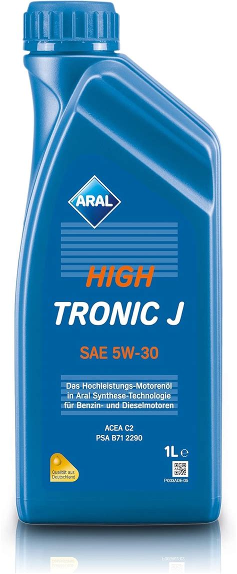 Aral High Tronic J SAE 5 W 30 motoröle, 1 Litre : Amazon.it: Auto e Moto