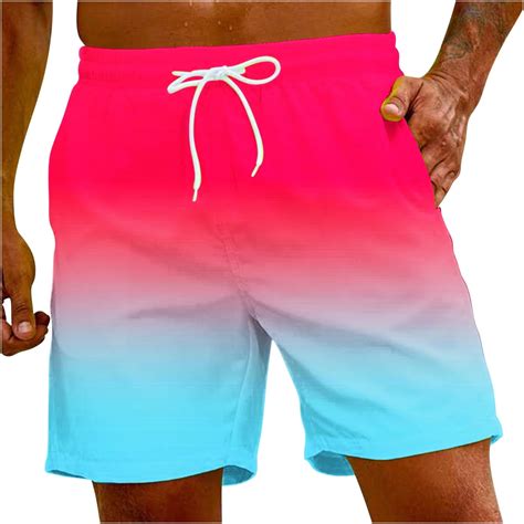 Vsssj Mens Swim Trunks Big And Tall Drawstring Elastic Waist Loose