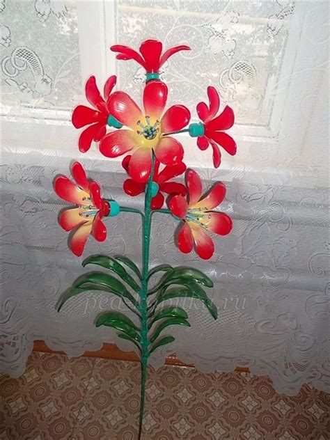 Цветы из пластиковых бутылок. Пошаговая инструкция. Страница 2