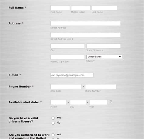 City Hall Job Application Form Template Jotform