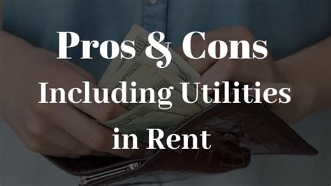 Having Utilities Included With Rent • Pros And Cons