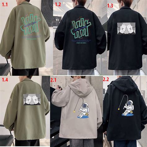 Áo khoác dù nam nữ form rộng Áo khoác dù hai lớp unisex in hình cực hot cực chất Shopee Việt Nam