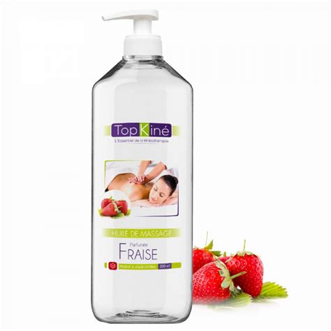 Huile De Massage Parfum E Fraise Top Kine Drexco M Dical