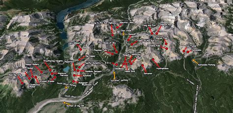 Ghost River Wilderness Waterfall Ice Map Peakstratagem