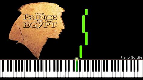 The Prince Of Egypt Deliver Us Piano Tutorial Youtube