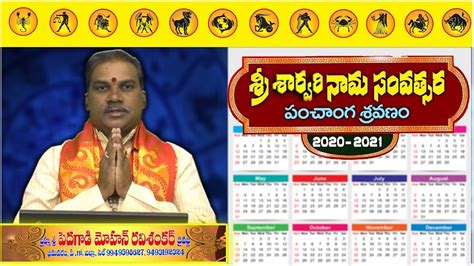 Rasi Phalalu 2020 To 2021 Sri Sarvari Nama Samvatsaram Panchangam