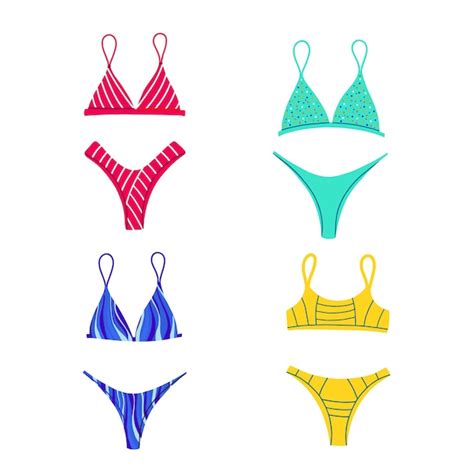 Colecci N De Dibujos Animados De Bikini Vector Premium 4104 The Best