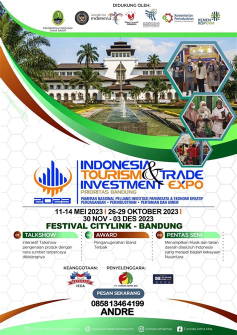 Indonesia Tourism Trade Investment Expo Bandung Jadwal Event