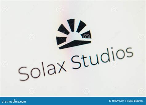 Solax Studios Web Site Selective Focus Editorial Photography Image