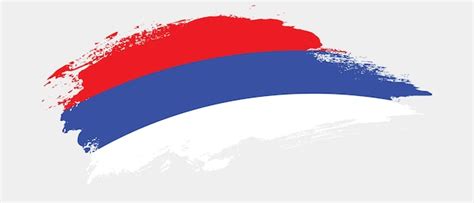 Premium Vector National Flag Of Republika Srpska With Curve Stain