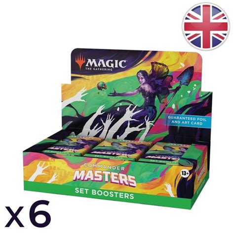 Commander Masters Set Of Displays Of Set Booster Packs Magic En