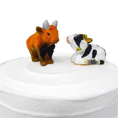 Cow Wedding Cake Topper Etsy