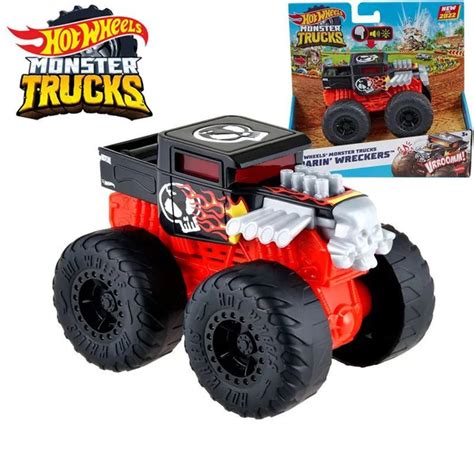 Игровой набор Mattel Hot Wheels Монстр трак со светом и звуком HDX61 Boneshaker купить с