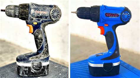 Rusty Cordless Drill Restoration | Stern CD06-180/B - YouTube