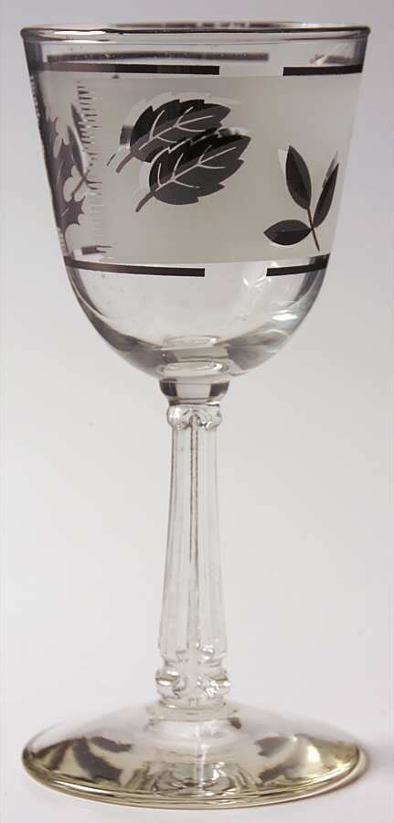 Silver Leaf Wine Glass By Libbey Glass Company Replacements Ltd