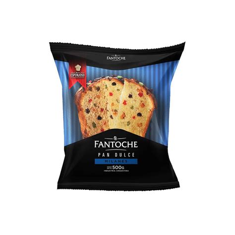 Pan Dulce Fantoche Milanés Con Frutas X 500 Gr