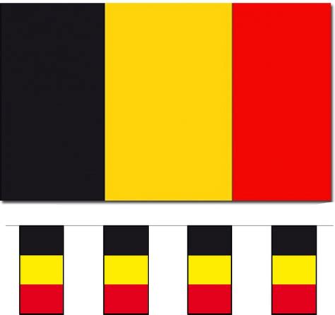 Bellatio Decorations Vlaggen Versiering Set Belgie Vlag 90 X 150