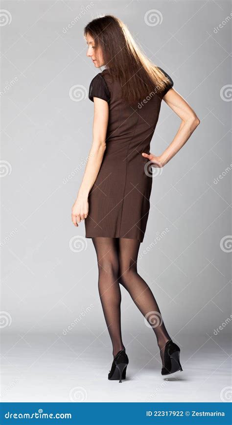 Brunette Novo Atrativo Retrato Cheio Do Comprimento Foto De Stock Imagem De Sensual Bonito