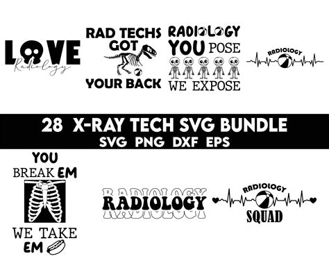 X Ray Tech Svg Bundle X Ray Technologist Svg X Ray Technician Svg