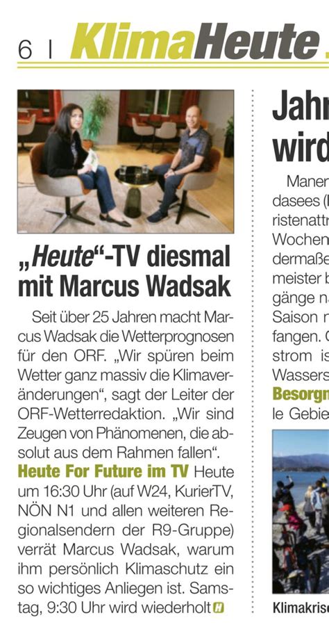 Marcus Wadsak On Twitter Heute In Der Heute Und Im Tv