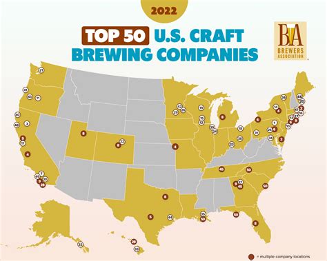 Brewers Affiliation Releases Prime 50 Craft Breweries By Quantity For