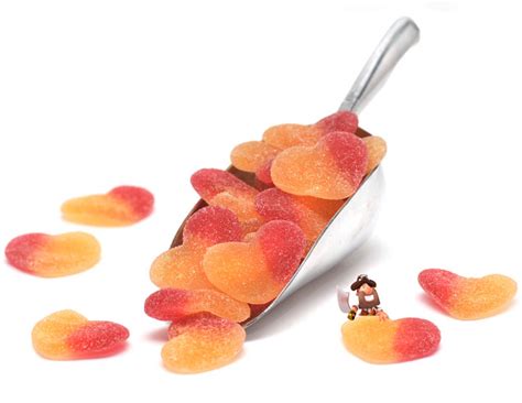 Giant Fizzy Peaches Jelly Sweets From The Uks Original Retro