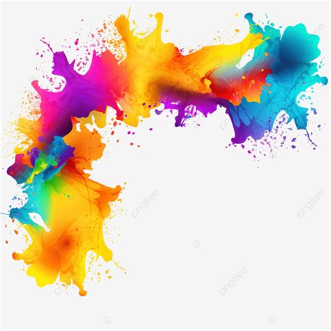 Happy Holi Celebration Colorful Greeting Holi Festival Transparent