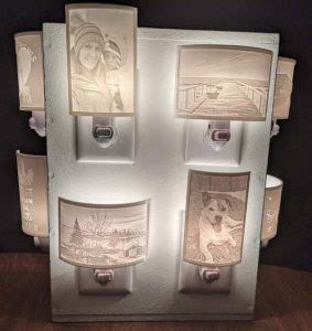 Lithophane Night Light Custom Photo Talking Hands D