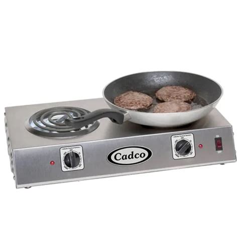 Cadco CDR T Double Side By Side Electric Hot Plate