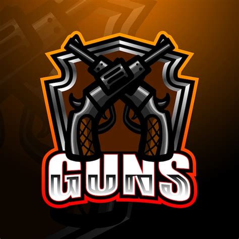 Premium Vector Guns Esports Game Logo Illustration