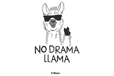 Funny No Drama Llama · Creative Fabrica