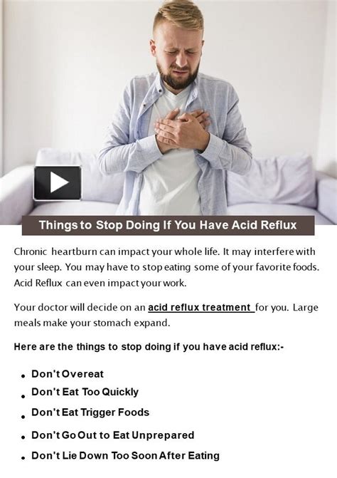 PPT Things To Stop Doing If You Have Acid Reflux PowerPoint