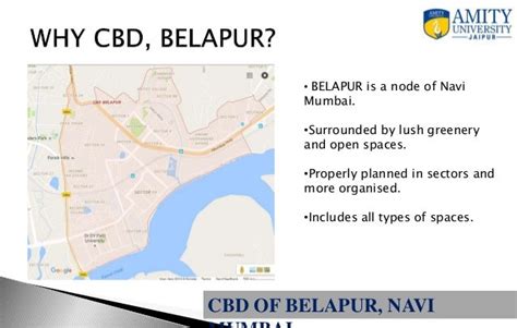 Urban Design Principles In Cbd Belapur Navi Mumbai