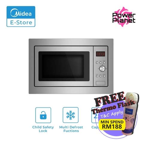 Midea Built In Microwave MBM1925B 1000W Oven With Grill Power MBM 1925B