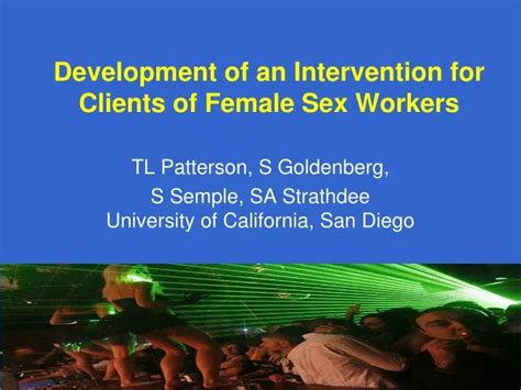 Ppt Development Of An Intervention For Clients Of Female Sex Workers