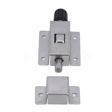 Stainless Steel Spring Loaded Push Button Gate Door Lock Shopee