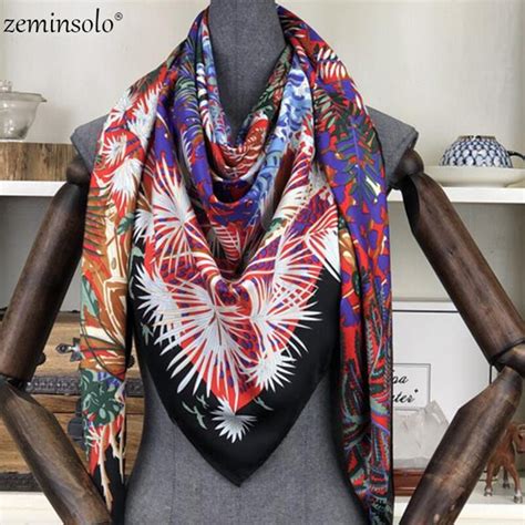 Twill Silk Square Scarf Women Scarves Shawls Vicedeal