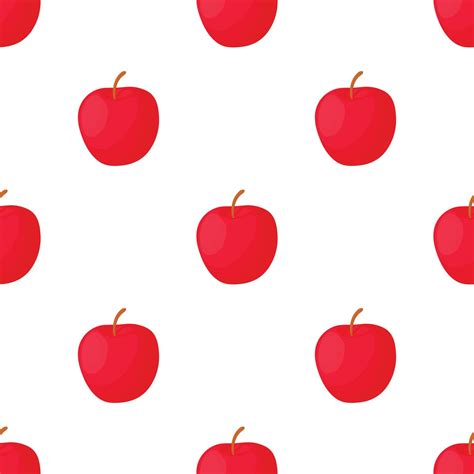 Red Apple Pattern Seamless Vector 15065429 Vector Art At Vecteezy