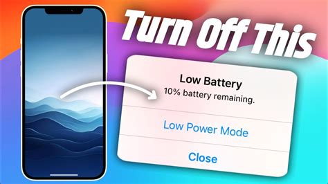 How To Disable Low Battery Warning On IPhone How To Turn Off Low